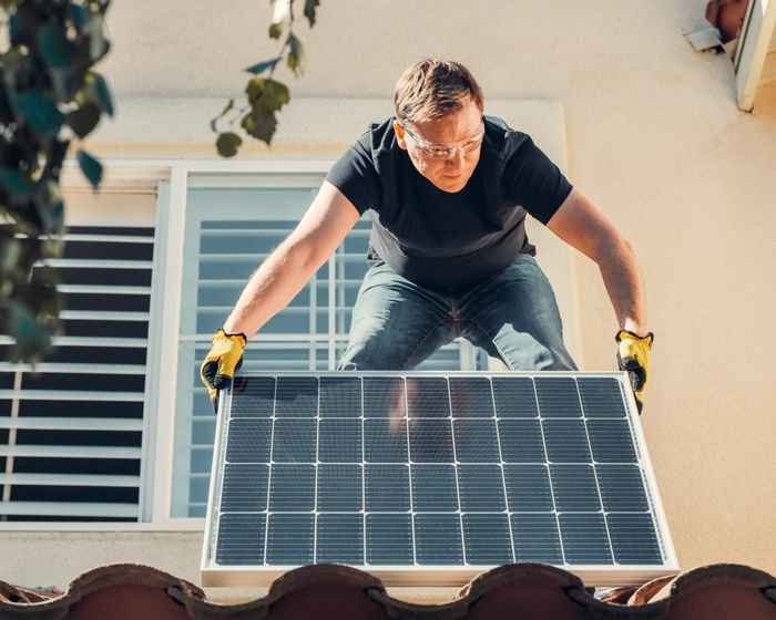 Solar work in progress